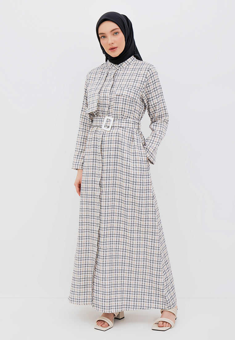 HALF-LAYERED SHIRT DRESS