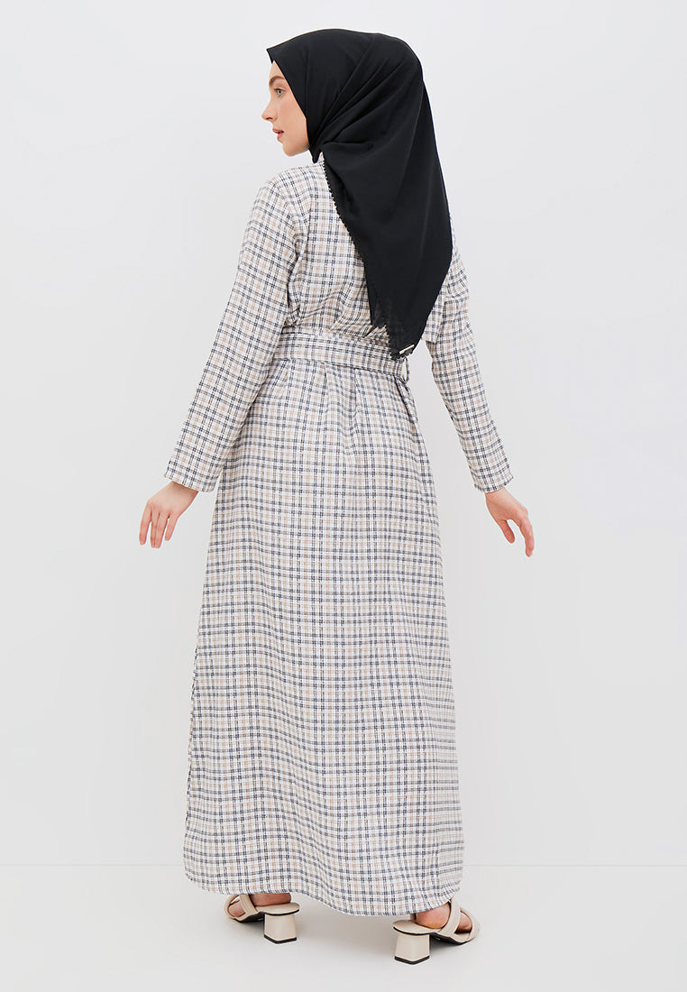 HALF-LAYERED SHIRT DRESS