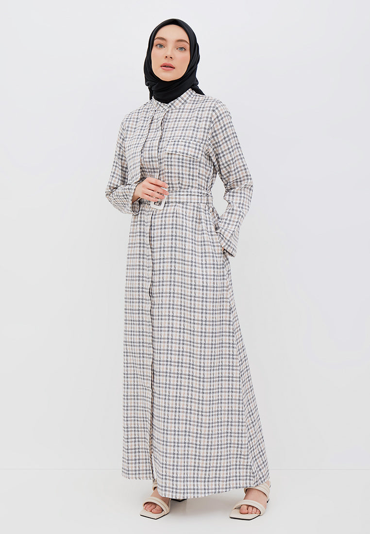 HALF-LAYERED SHIRT DRESS