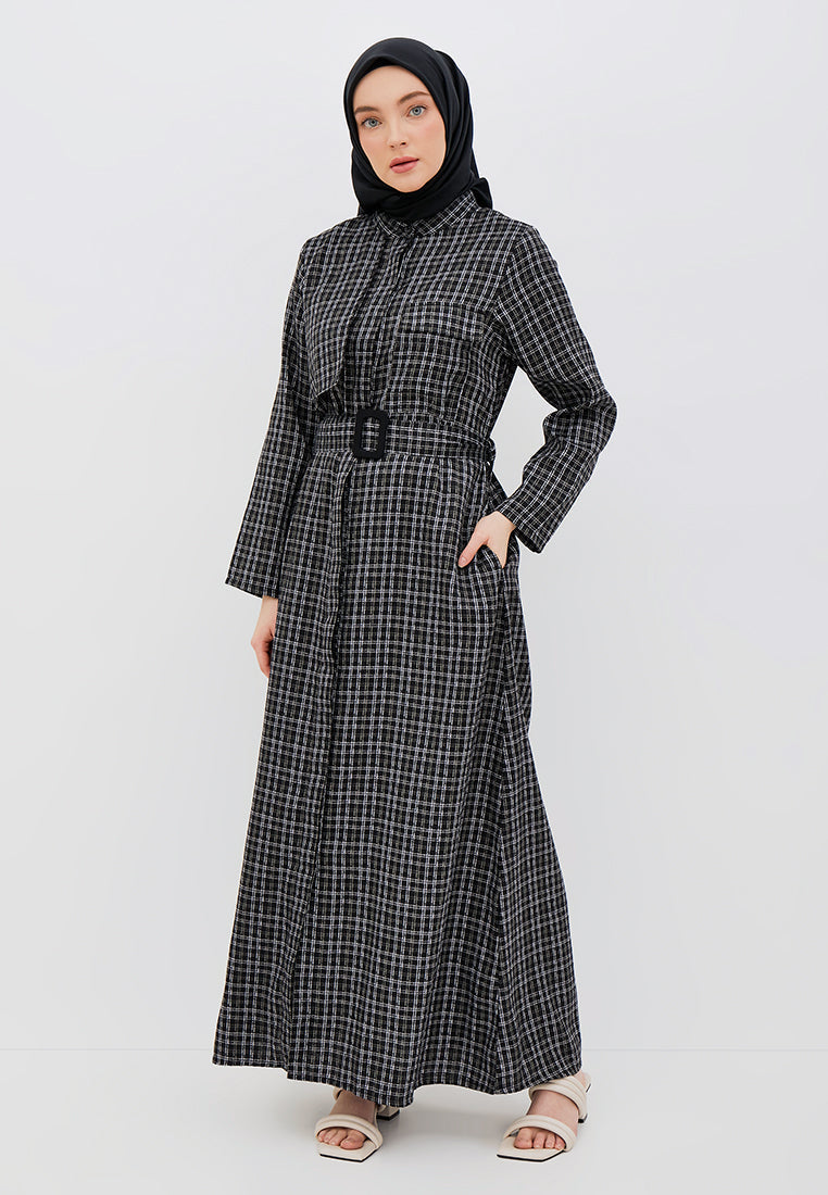HALF-LAYERED SHIRT DRESS