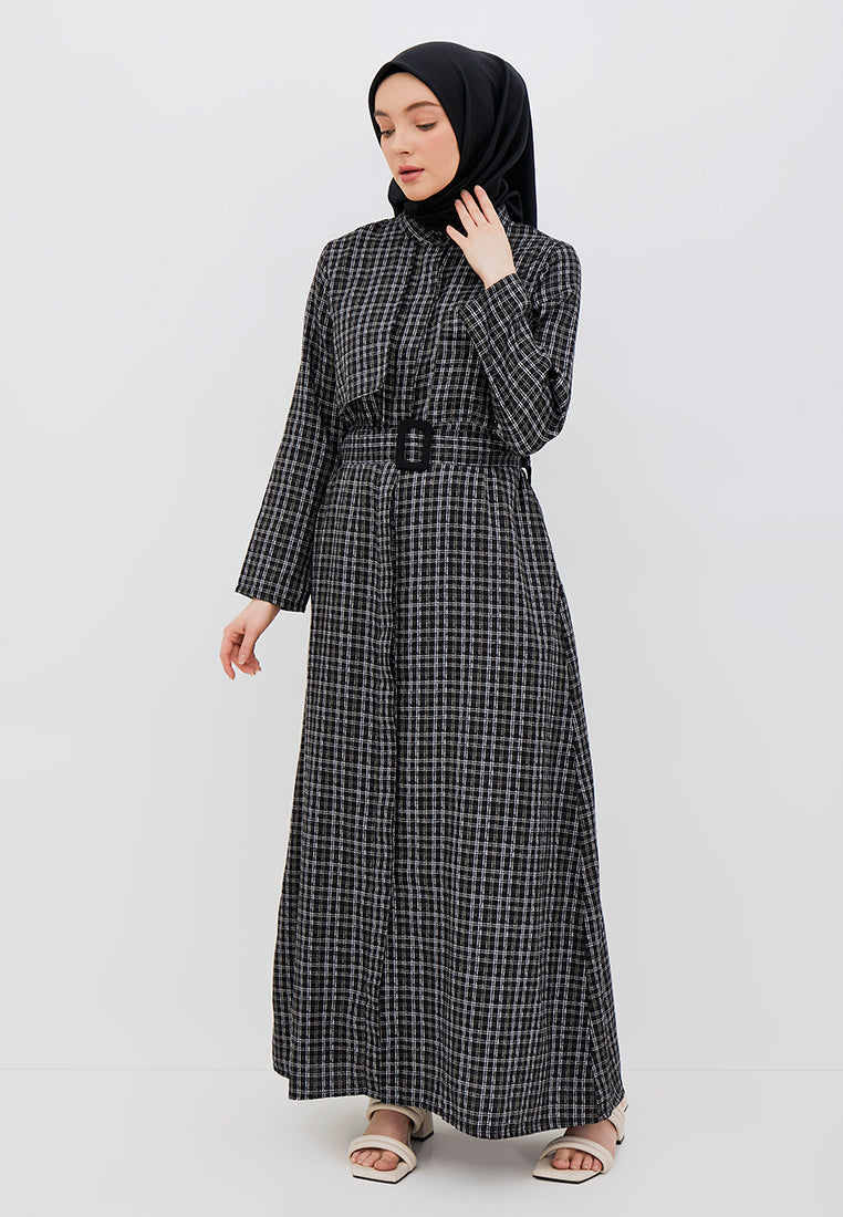 HALF-LAYERED SHIRT DRESS
