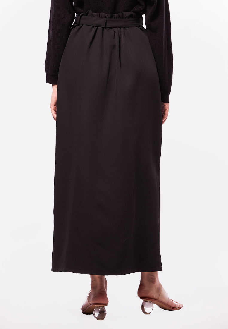 A-LINE BELTED SKIRT