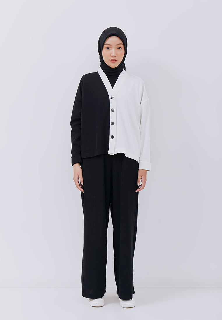 TWO TONE CARDIGAN