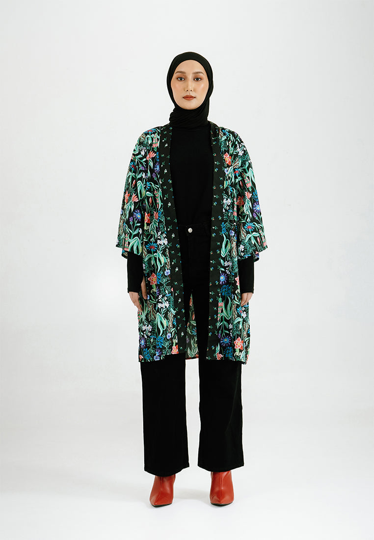 PRINTED OVERSIZED KIMONO