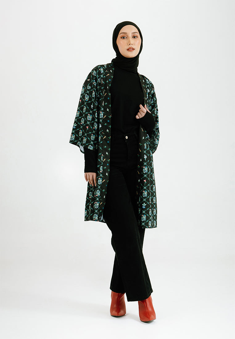 PRINTED OVERSIZED KIMONO