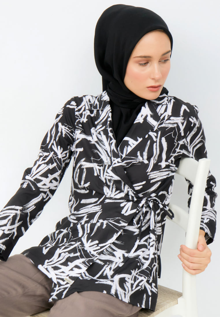 Printed Kimono Blazer