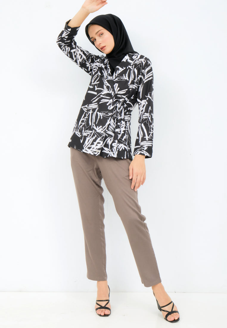 Printed Kimono Blazer