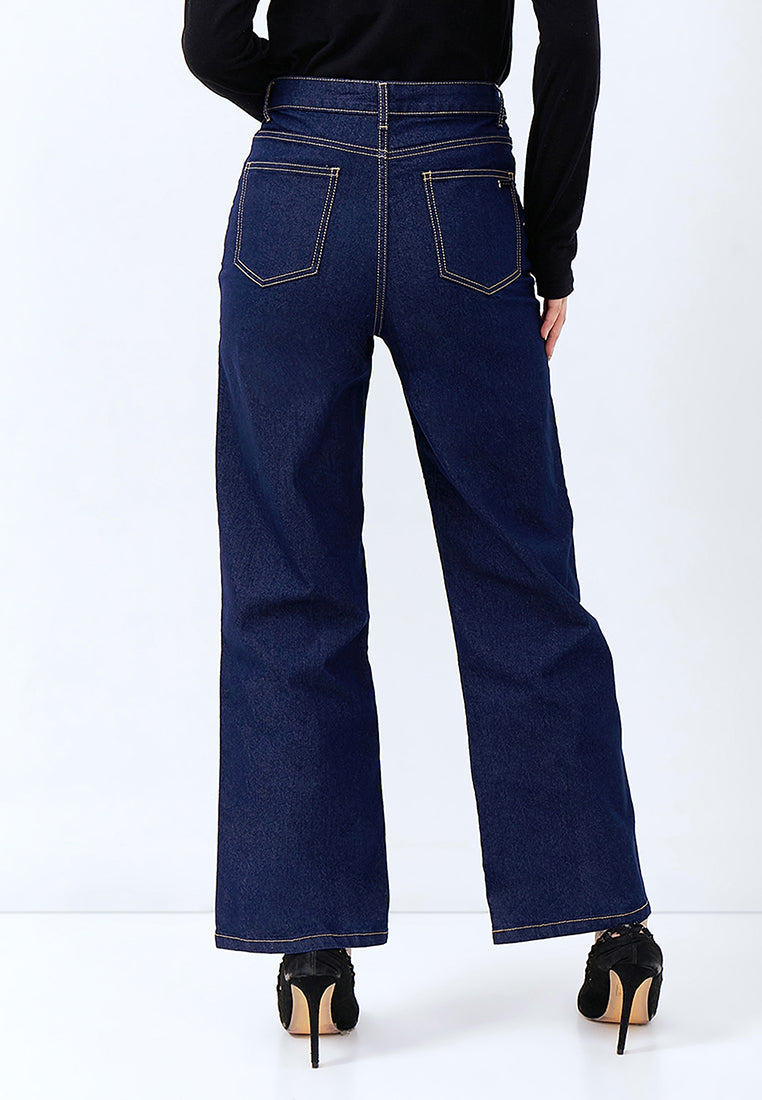DENIM STRAIGHT PANTS