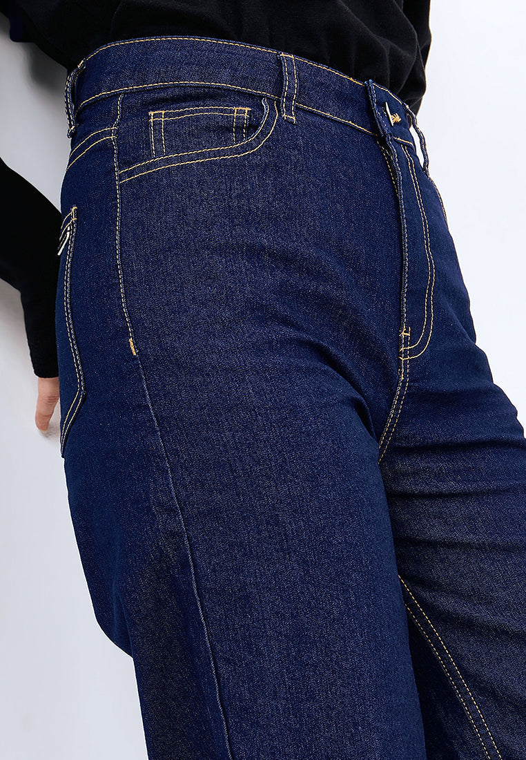 DENIM STRAIGHT PANTS