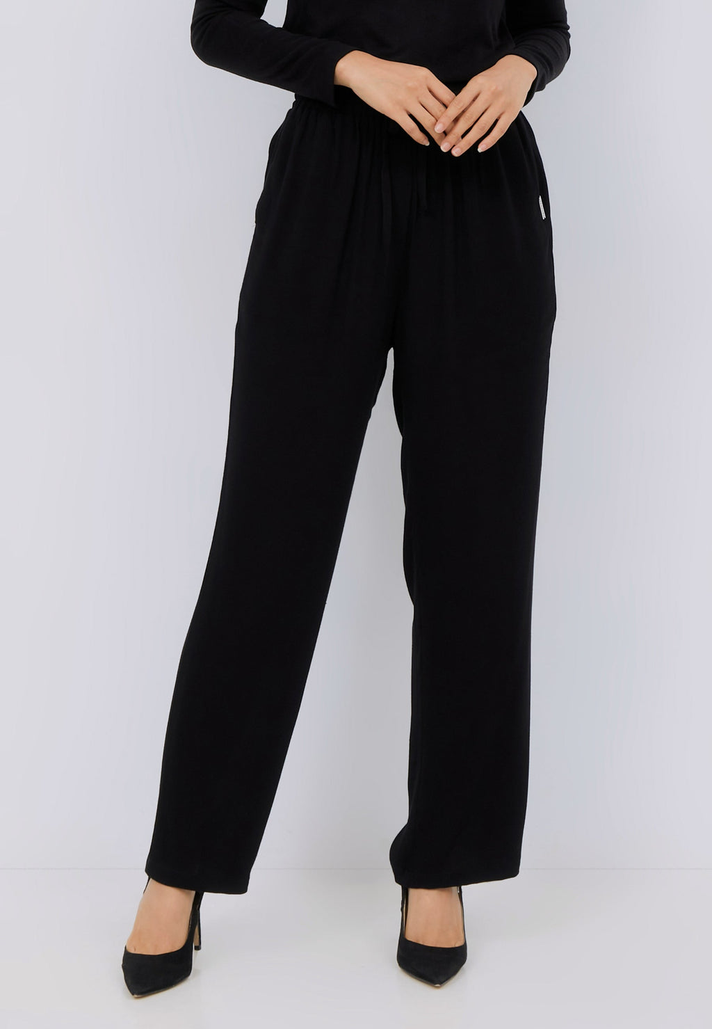 Drawstring Straight Pants