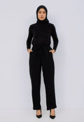 Drawstring Straight Pants