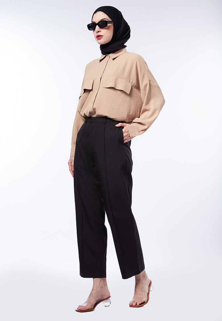 TUCKPIN STRAIGHT PANTS