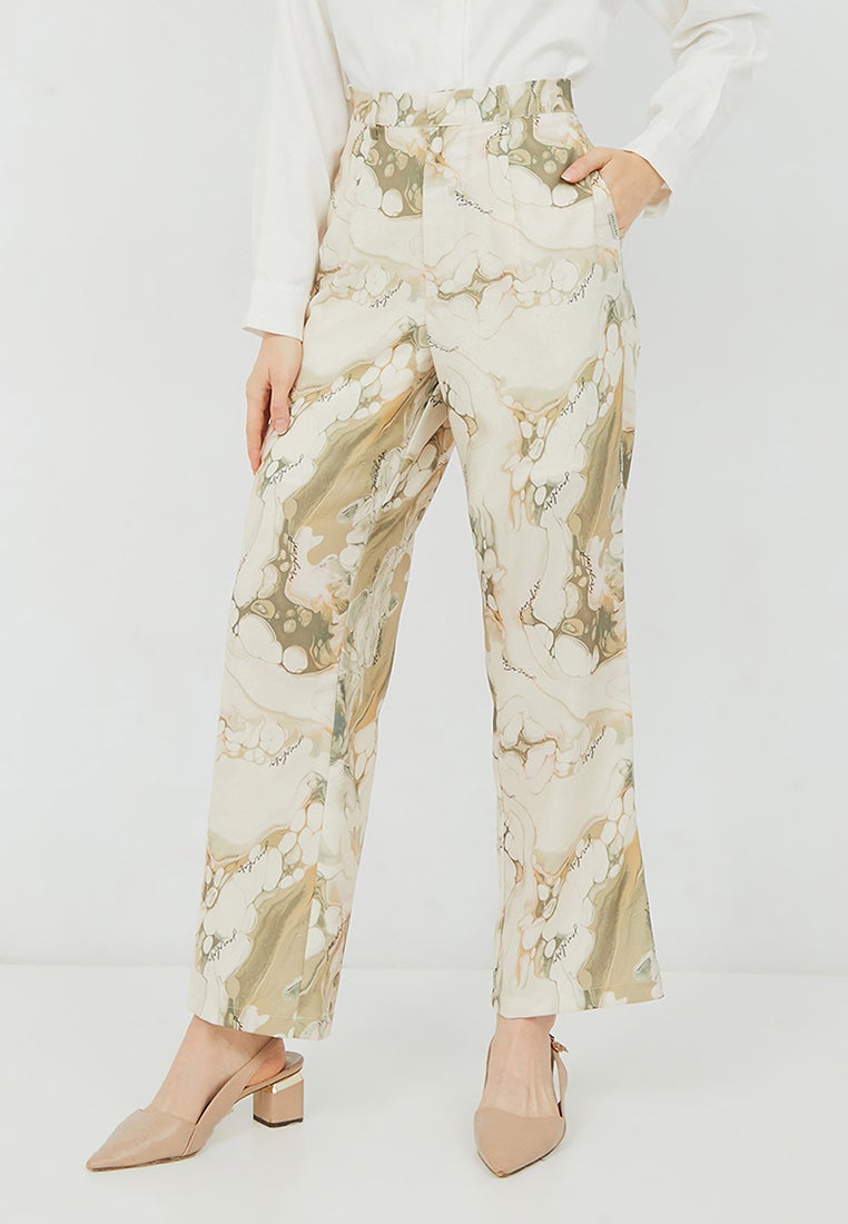 Printed Straight Pants