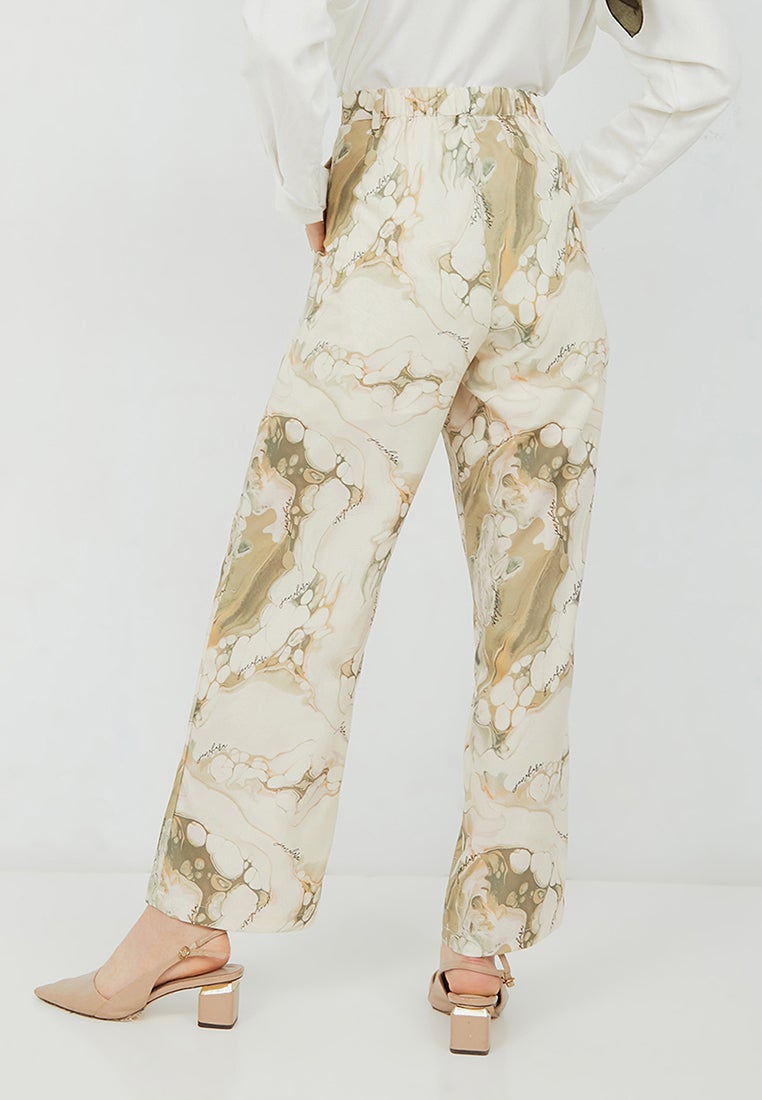 Printed Straight Pants