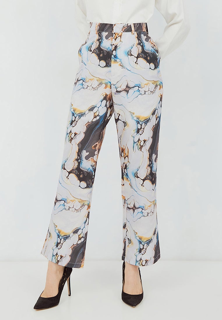 Printed Straight Pants