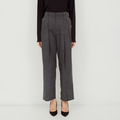 Wide-Leg Pleated Pants