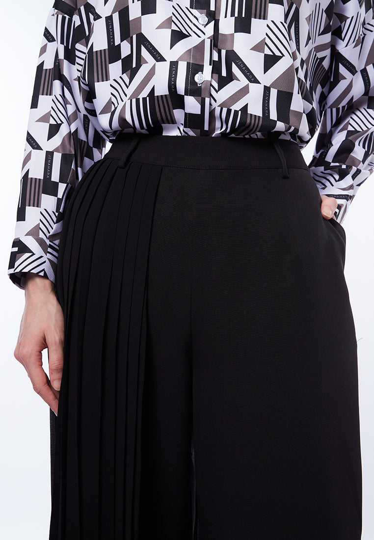 PLEATS LAYERED PANTS