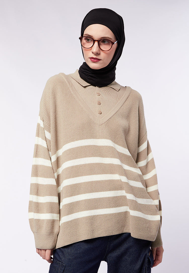 STRIPES KNIT TOP
