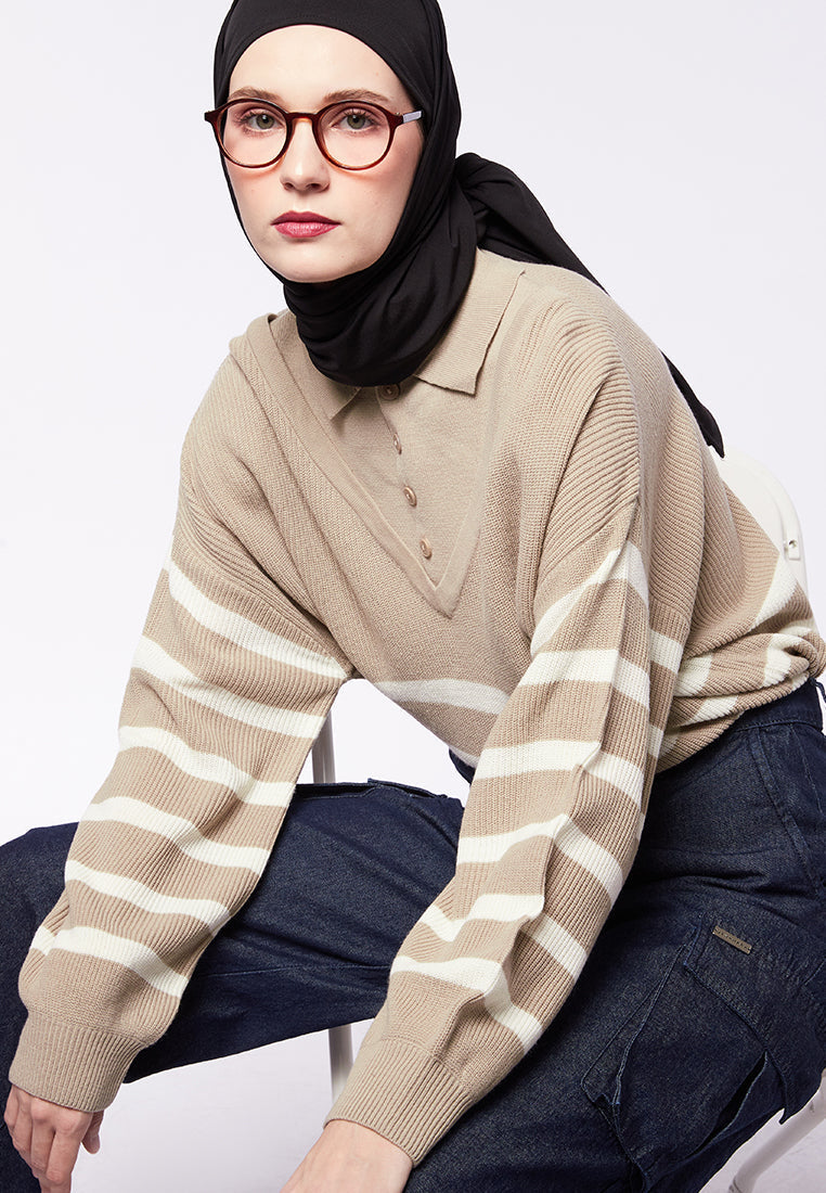 STRIPES KNIT TOP