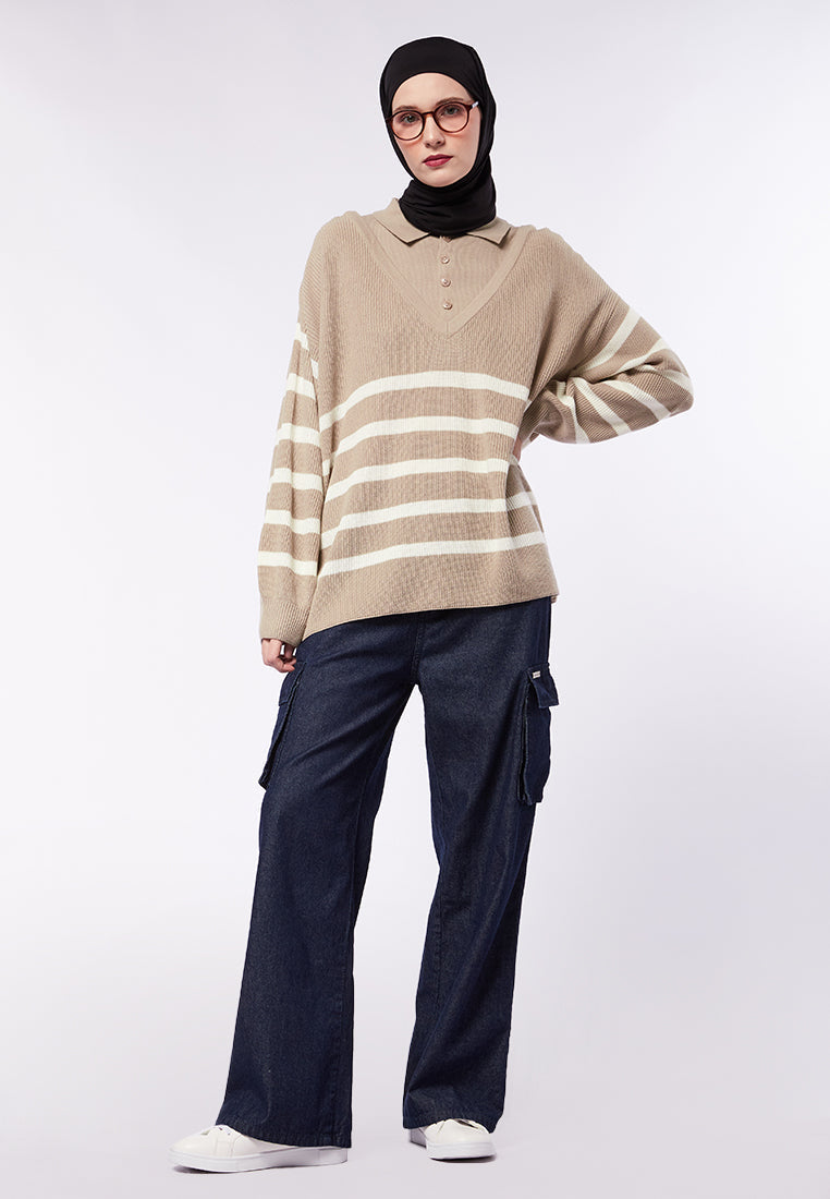 STRIPES KNIT TOP
