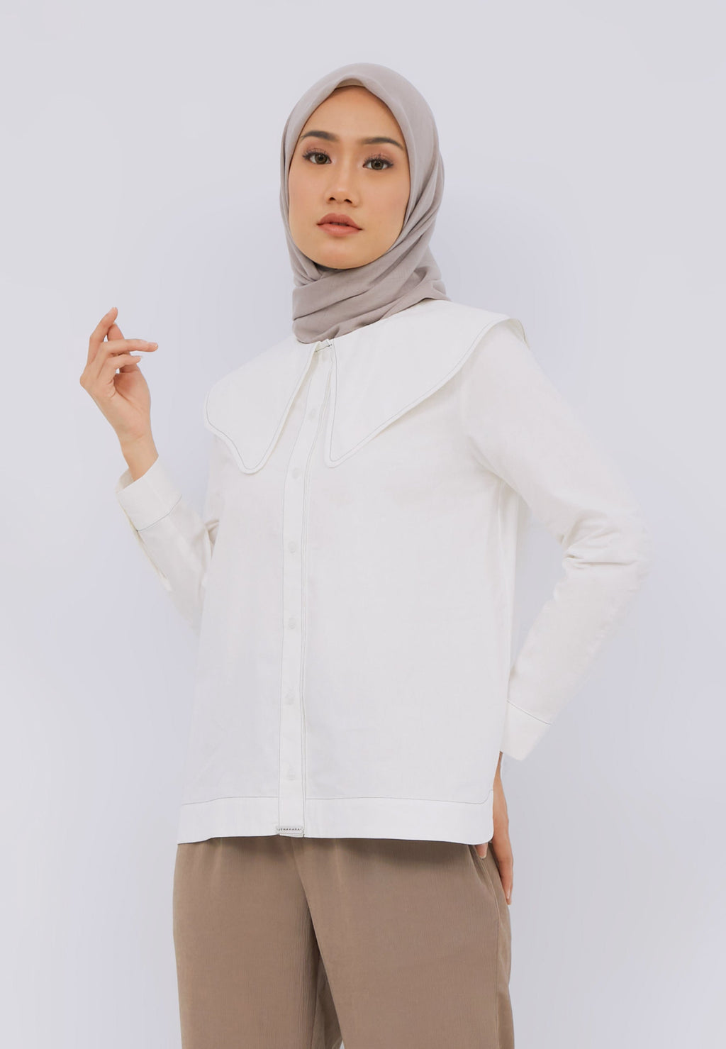 Wide Collar Shirt
