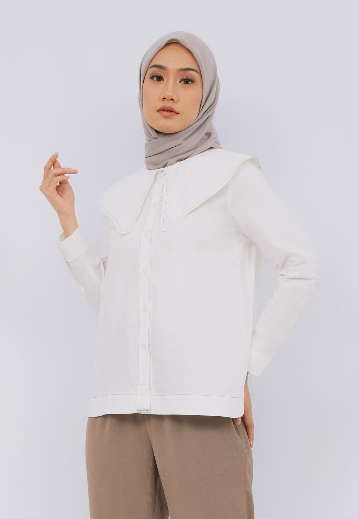 Wide Collar Shirt
