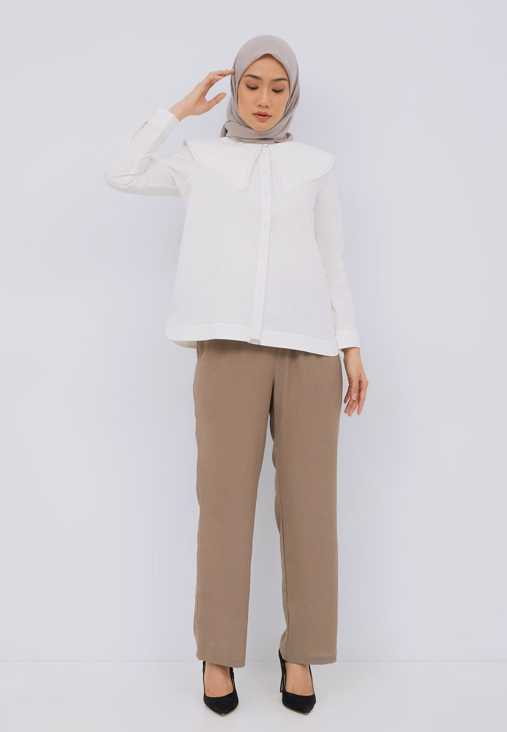 Wide Collar Shirt