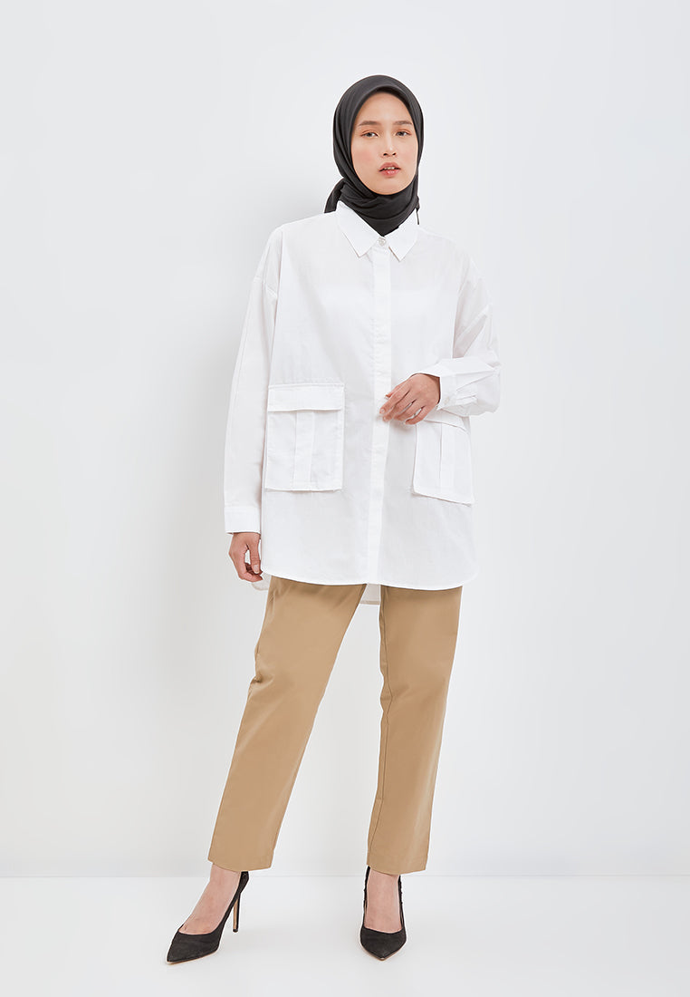STATEMENT POCKET OVERSIZED SHIRT