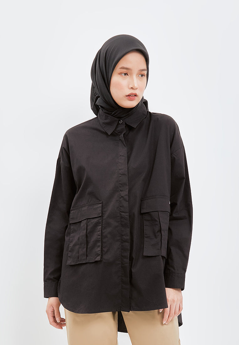 STATEMENT POCKET OVERSIZED SHIRT