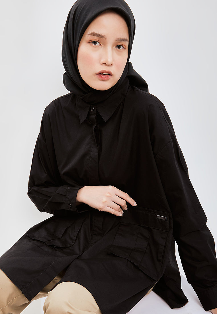 STATEMENT POCKET OVERSIZED SHIRT