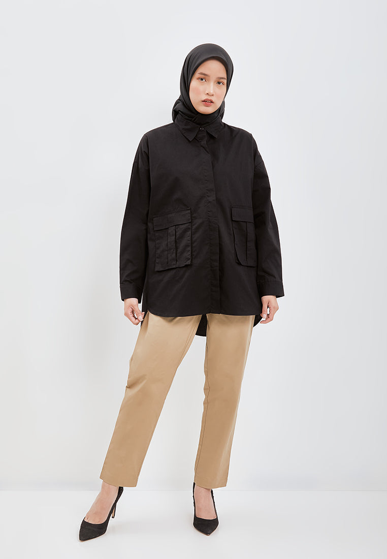STATEMENT POCKET OVERSIZED SHIRT