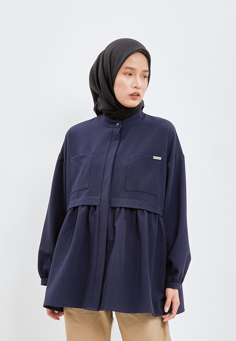 GATHERED BLOUSE