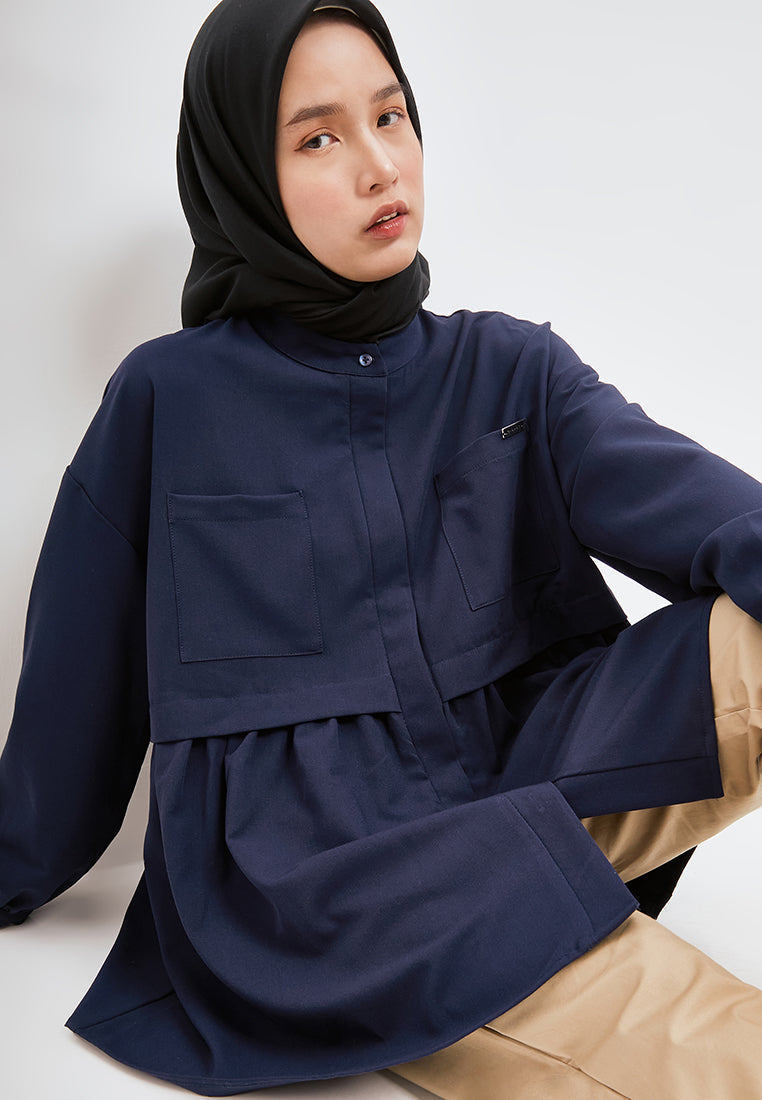 GATHERED BLOUSE