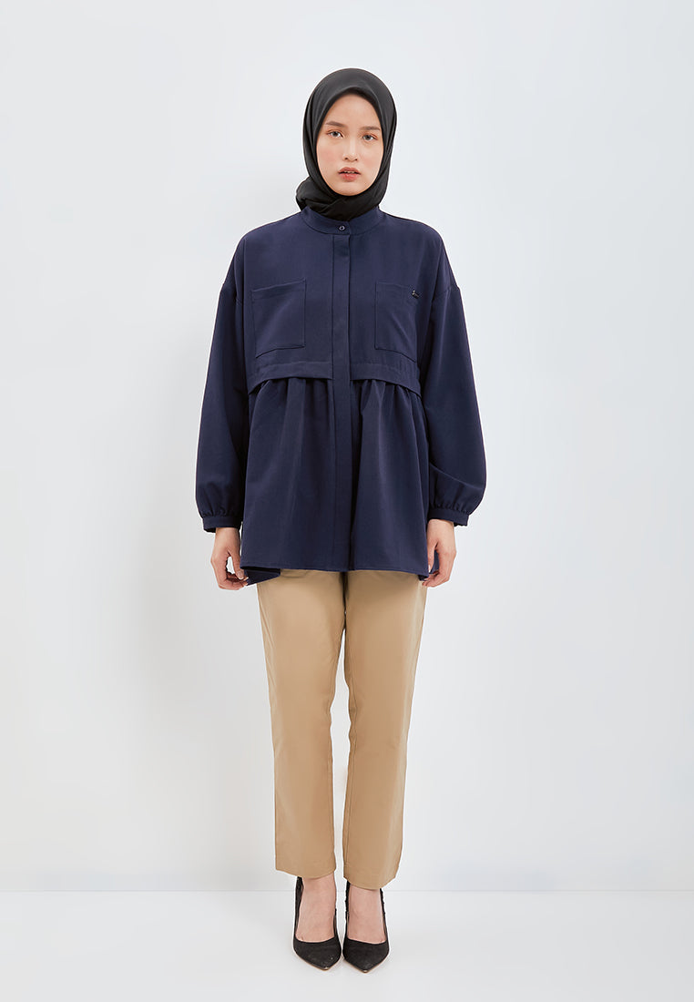 GATHERED BLOUSE