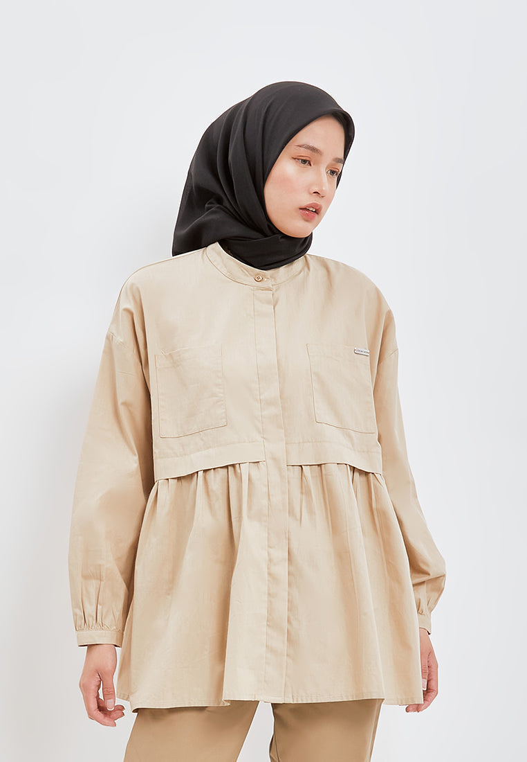 GATHERED BLOUSE