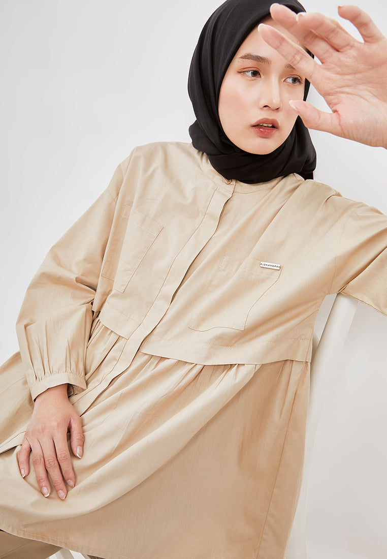 GATHERED BLOUSE