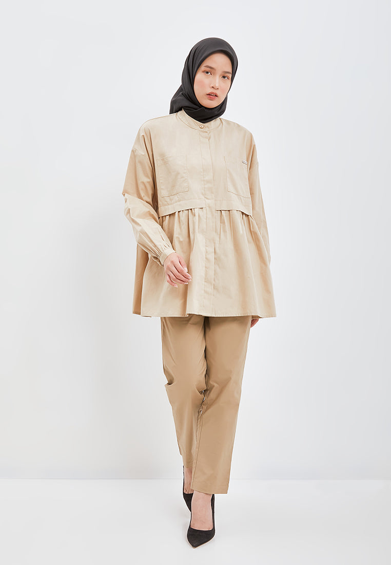 GATHERED BLOUSE