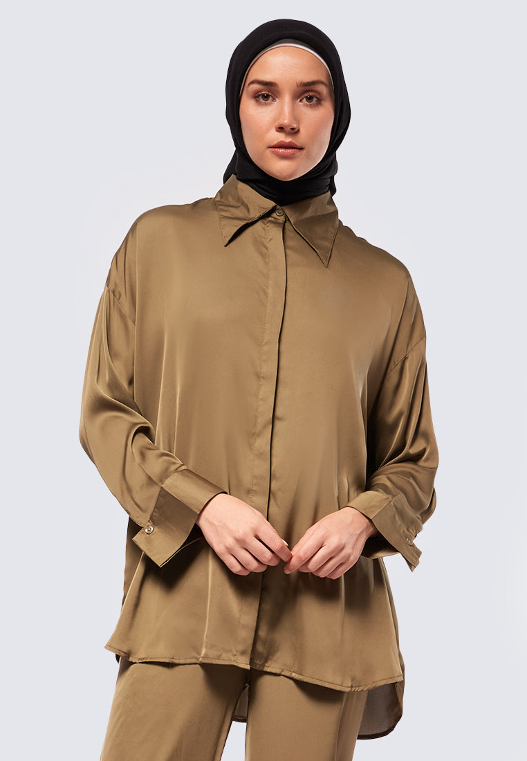 SATIN SHIRT