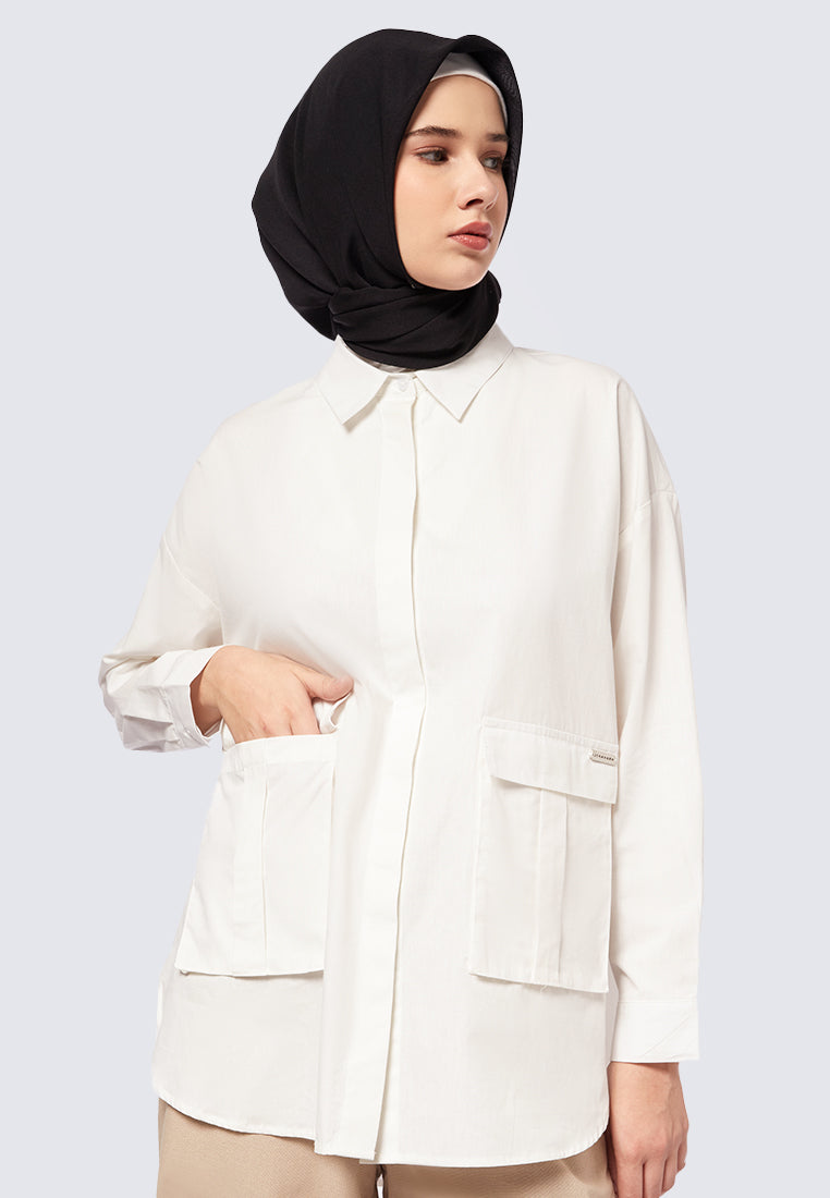STATEMENT POCKET OVERSIZED SHIRT