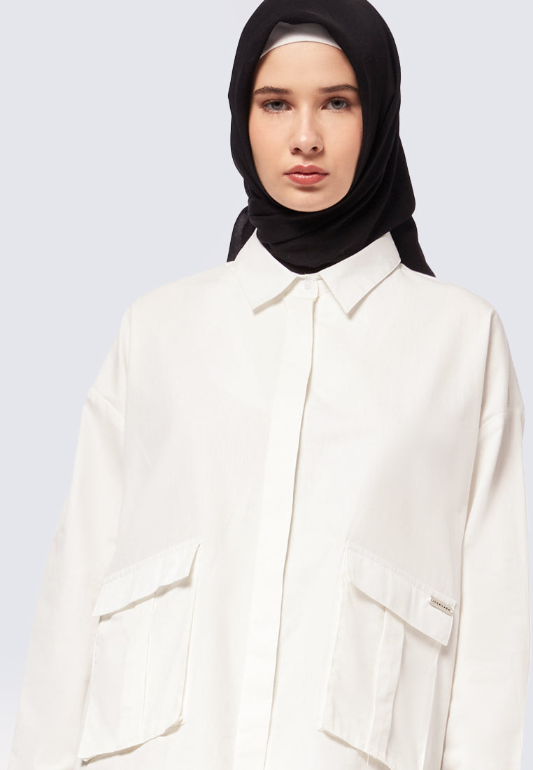 STATEMENT POCKET OVERSIZED SHIRT