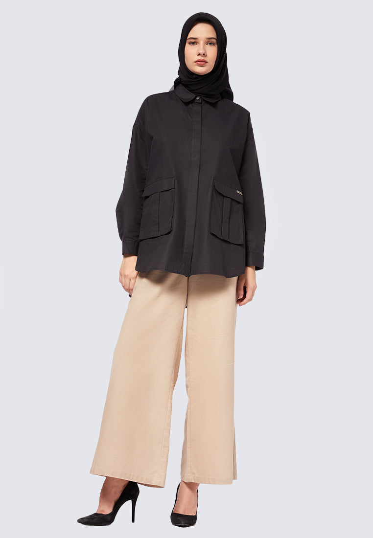 STATEMENT POCKET OVERSIZED SHIRT