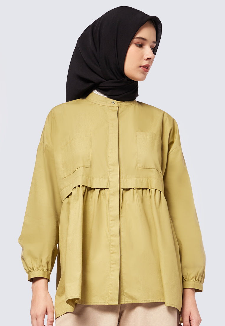 GATHERED BLOUSE