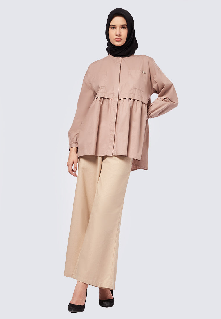 GATHERED BLOUSE