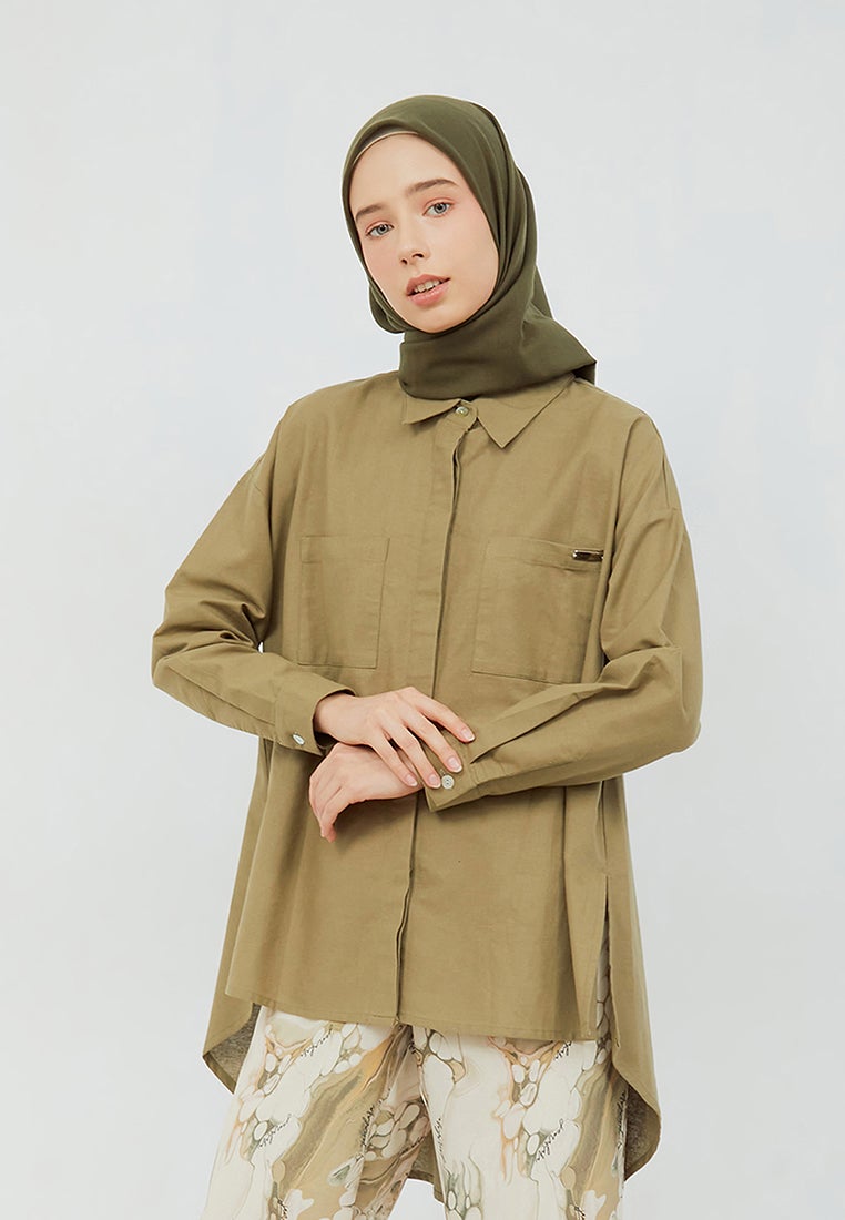 Hi-Low Oversized Shirt