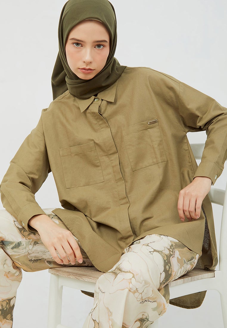 Hi-Low Oversized Shirt