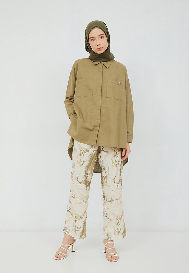 Hi-Low Oversized Shirt