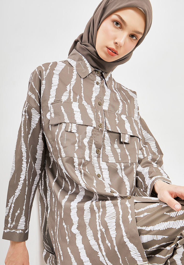 PRINTED POCKET SHIRT