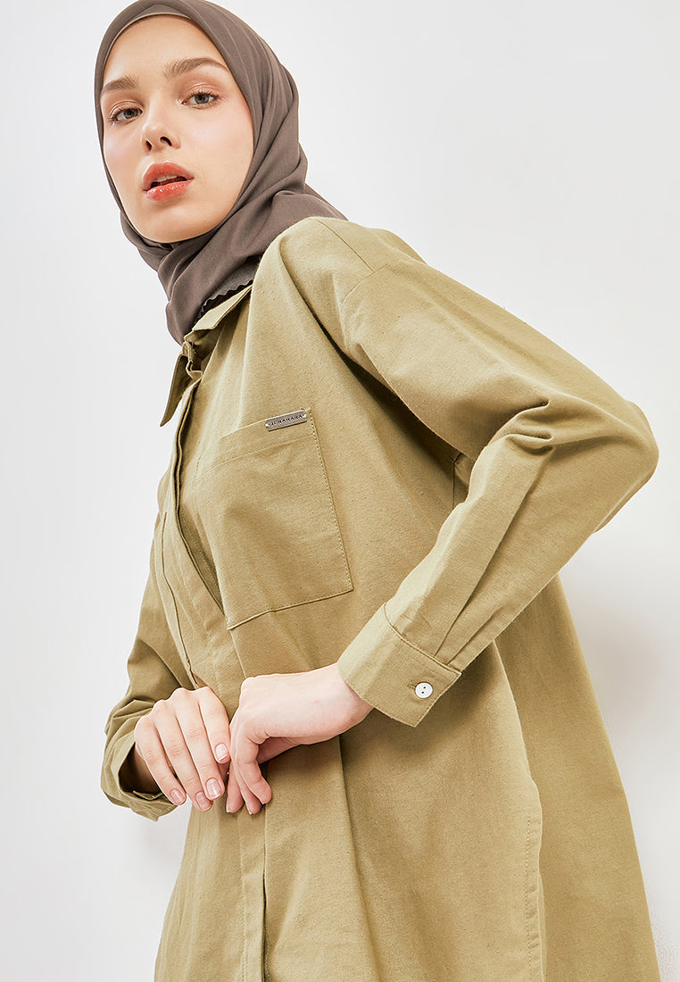 HI-LOW OVERSIZED SHIRT