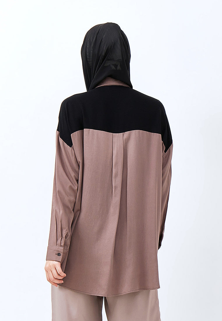 OVERSIZED TWO TONE SHIRT
