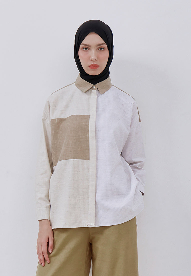 OVERSIZED  MIX-COLOR SHIRT